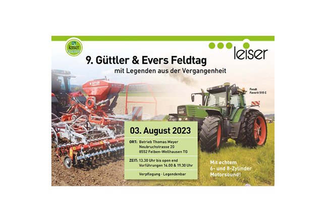 Evers at the 9th Güttler & Evers Feldtag - Leiser Academy - Evers Agro