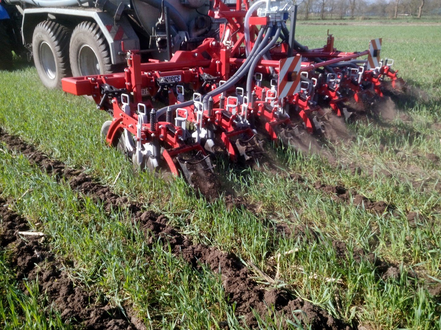 Strip-till application in untilled fields