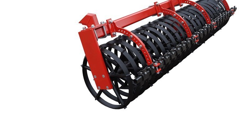 V-profile roller, for optimal crumbling and consolidation of the soil 
