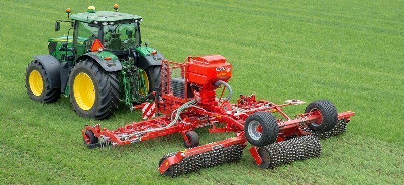 Grass Profi overseeder trailed version with pneumatic seed drill 