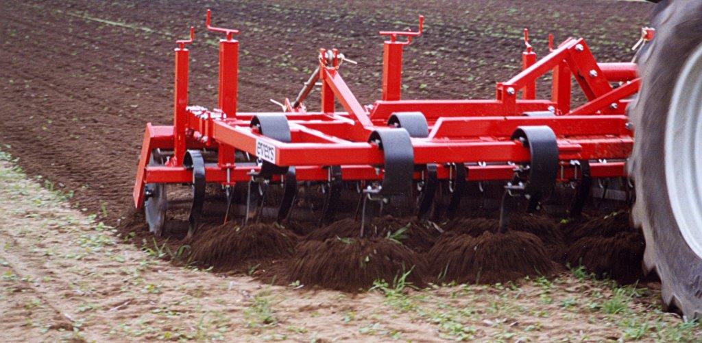 Spring tine cultivator with two rows of tines, type Tarpan