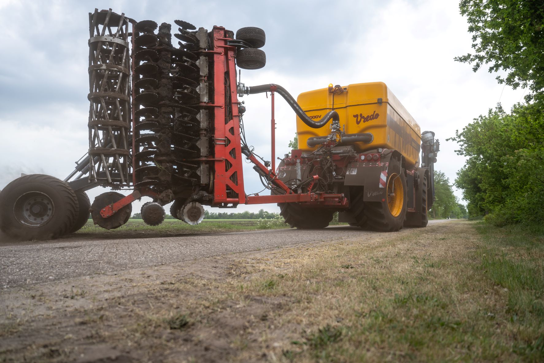 Evers slurry disc harrow, Type Toric XL 1200, with rubber suspension, can be folded into 5 parts