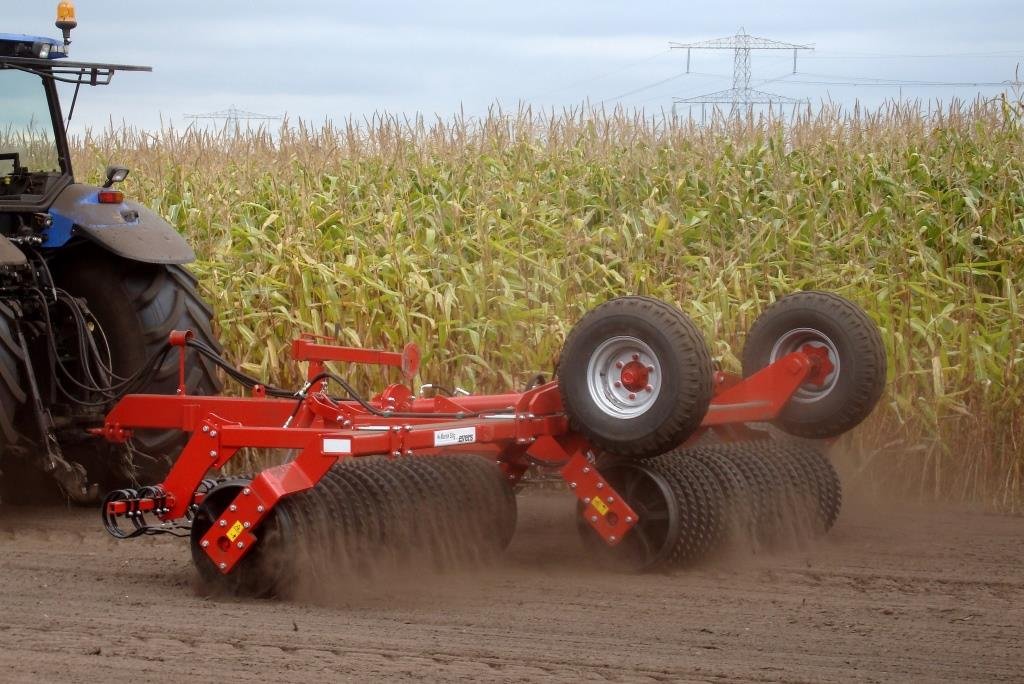 Consolidating the soil with rollers