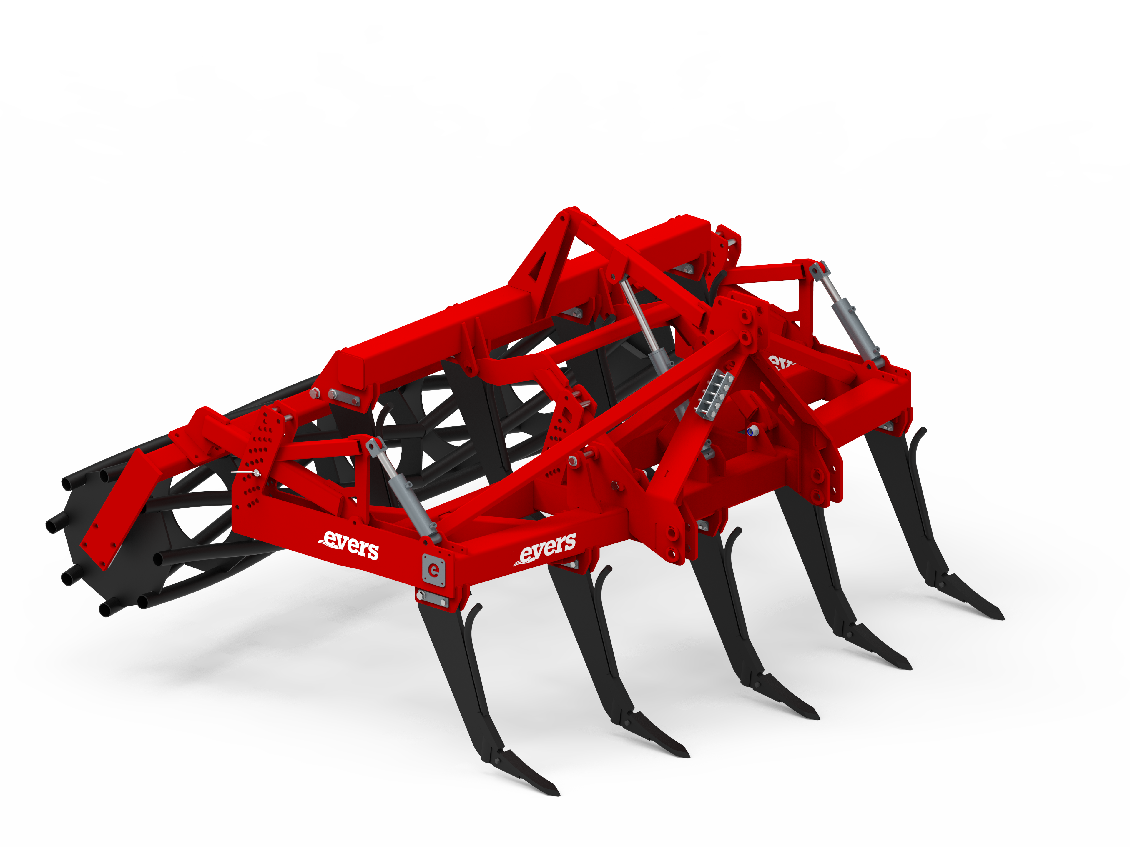 Evers Forest  multi-purpose cultivator with slip-dependent depth control